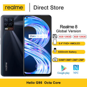 Realme 8 Smartphone 6.4'' FHD+ Amoled Helio G95 Octa Core 5000mAh 64MP