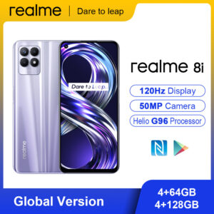 Realme 8I Smartphones Helio G96 6.6” FHD+ 120HZ Display 50MP AI Triple