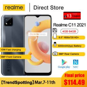 Realme C11 Smartphone 2GB 32GB 6.5” Mini Drop Fullscreen 5MP Front