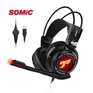 SOMIC Gaming Headset 7.1 Sound Vibration Amplify Sound Headphone With