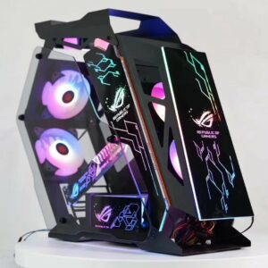 Small Coffee Computer Case Special Shaped Pink Water Cooled Game DIY