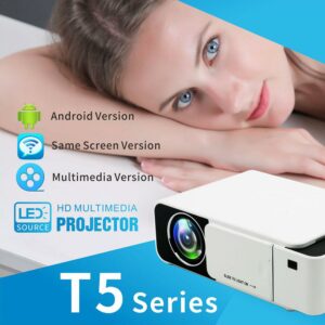 T5 Mini Projector Audio Portable Projector Home Media Full High