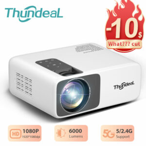 Thundeal Full HD Projector 1080P 2K 4K Video LED 3D Portable Projector