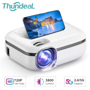 Thundeal Tech 5G WIFI Mini Projector TD92 Native 720P Smart Phone