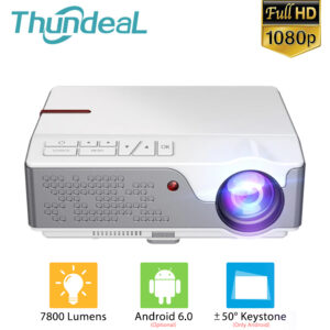 Thundeal TD96 TD96W Full HD 1920 X 1080P Projector 7800 Lumens Video