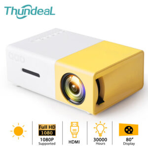 Thundeal YG300 Pro Mini Projector For 1080P Video Beamer LED Audio