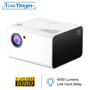Touyinger H5 Mini LED Projector 1920*1080P Resolution Support Full HD