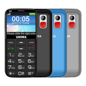 UNIWA V808G 3G WCAMA V1000 4G LTE Call 2.31'' Mobile Phone SOS 1400mAh