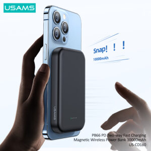 USAMS PD 20W Fast Magnetic Power Bank Wireless Output 15W Mini