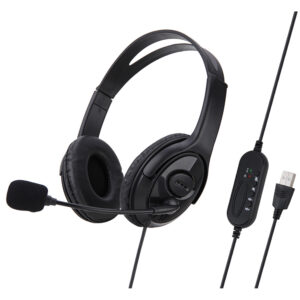 USB Gaming Headset Adjustable Wired Computer Headphones With Microphone