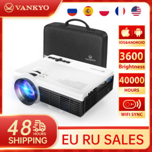 Vankyo Leisure 3W Mini Projector Support 1920*1080P 170'' WIFI Sync