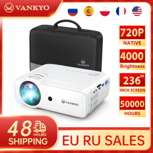 Vankyo Leisure 430 430XX Projector 236" 50,000 Hours 1080P Hifi Built