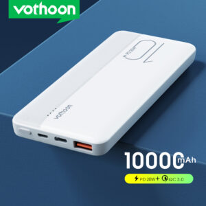 Vothoon 20W Power Bank 10000mAh Portable Charging Power Bank Type C USB