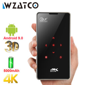 Wzatco P09 MINI 3D DLP Projector Smart Android 9.0 WIFI Airplay