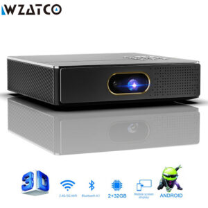 Wzatco S5 HD 4K Real 3D DLP Projector With Zoom, Auto Keystone,android