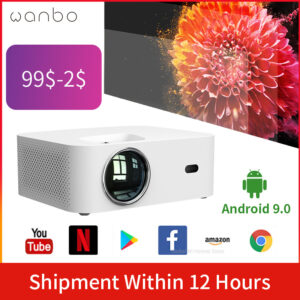 Wanbo X1 Projector Android 9 4K Mini Projector LED LCD Portable