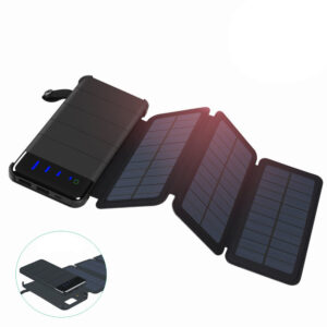 Waterproof Solar Power Bank 10000mAh Portable Phone Charger Dual USB