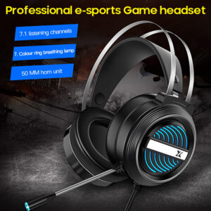 Wired Headset 7.1 Channel Headphone 4D Stereo Surround With Microphone