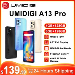 World Premiere Umidigi A13 Pro 4 / 6gb+128gb 6.7" Display NFC
