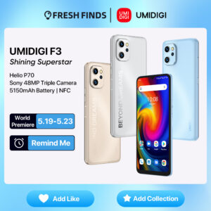 World Premiere Umidigi F3 Android 11 Smartphone Helio P70 8GB 128GB NFC