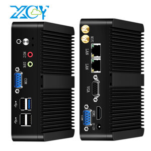 XCY Fanless Mini PC Intel Celeron J1900 Quad Cores 2.0ghz 2X RS232 2X