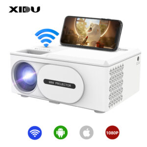 XIDU Full HD Mini Projector Support 1080P WIFI Miroring For Smartphone
