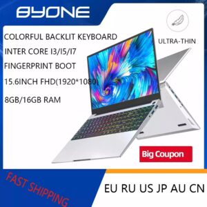 I7 Gaming Laptop 12GB 16GB RAM Laptops 15.6 Inch Intel Core I3 I5
