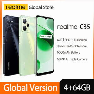 Realme C35 Smartphone 6.6" FHD Unisoc T616 Octa Core Processor 50MP