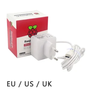Raspberry Pi 4 Official USB C Power Supply 5.1V 3A White Charger