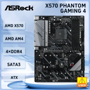 X570 Motherboard Asrock X570 Phantom Gaming 4 Socket AM4 4×ddr4 128GB