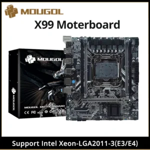 Mougol X99 Motherboard Usb3.0 M.2 NVME SATA 3 Dual Channel DDR4 Memory
