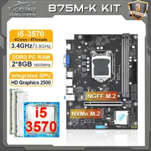 SZMZ B75M K Motherboard LGA 1155 Set With I5 3570 CPU + 2*8GB RAM