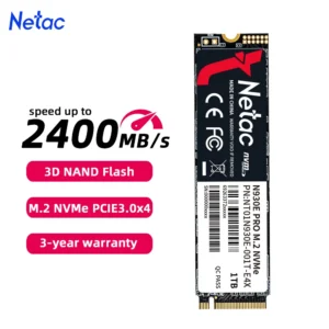 Netac Nvme SSD 1TB M2 SSD 512GB 256GB 128GB M.2 2280 Pcie3.0x4 Internal