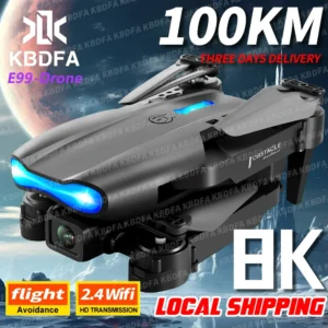 E99 PRO Drone With Flash Professional 4K Dual Camera WIFI Obstacle