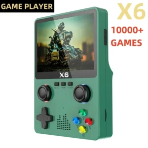 Video Game Consoles X6 3.5inch IPS Screen Handheld Game Player Dual