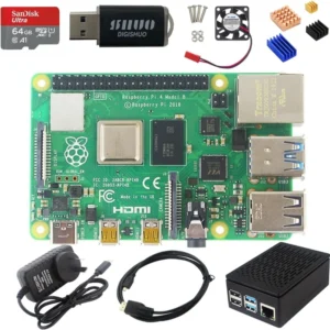 Raspberry Pi 4 Model B 1G 2G 4G 8GB RAM + Case + Fan + Heat Sinks +