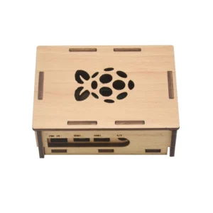 For Raspberry Pi 4 Model B Wood Case / Passive Cooling Shell Metal