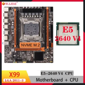 Wjjdz X99 H4 Kit Xeon E5 2640 V4 CPU Motherboard Combo DDR4 RECC Memory