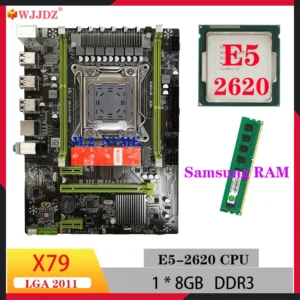 WJJDZ Kit Xeon X79 Pro Motherboard Combo E5 2620 With 8GB Kit