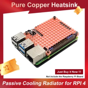 Raspberry Pi 4 Copper Heat Sink Passive Cooling Radiator Metal Thermal