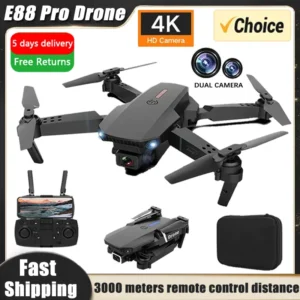 E88pro RC Drone 4K Professinal With 1080P Wide Angle Dual HD Camera