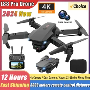 E88pro RC Drone 4K Professinal With 1080P Wide Angle Dual HD Camera