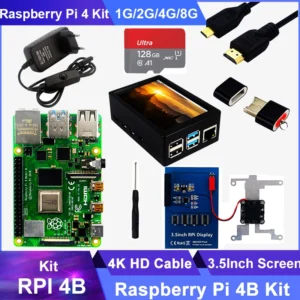 Raspberry Pi 4 Model B Kit 2GB 4GB 8GB RAM + Card + Case + Cooling Fan