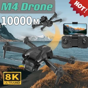 M4 Pro Max Drone HD Professinal Wide Angle Triple 8K Brushless Motor