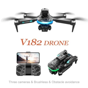 V182 Drone Professional 8K HD Three Camera Obstacle Avoidance Folding