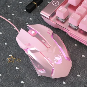 Ergonomic Wired Gaming Mouse 6 Buttons LED 2400 DPI USB Computer Gamer