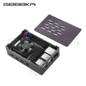 Geeekpi Aluminum Brick Case Black Shell With Adjustable Speed 3510