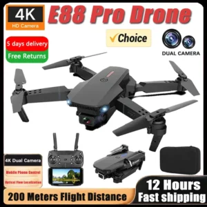 E88pro RC Drone 4K Professinal With 1080P Wide Angle HD Camera Foldable