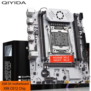Qiyida X99 Motherboard D4 LGA 2011 3 With M.2 Slot Support X99 C612chip
