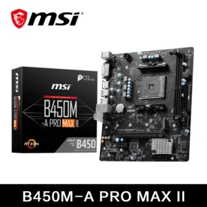 MSI AMD B450M A PRO MAX Motherboard Dual Channel DDR4 Memory M.2